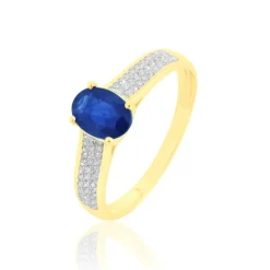Hot Histoire d'Or Bague Crista Et Diamant or jaune saphir