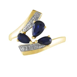 Histoire d'Or Bague Dahlia Or Jaune Saphir Diamant* Bagues|Bagues Avec Pierre