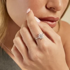 Histoire d'Or Bague Daisy Argent Blanc Oxyde De Zirconium* Bagues|Bagues Fantaisie