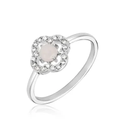 Histoire d'Or Bague Dally Argent Blanc Quartz Oxyde De Zirconium* Bagues|Bagues Fantaisie