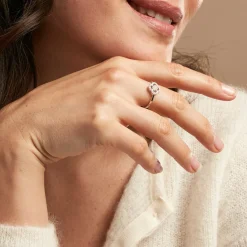 Histoire d'Or Bague Dally Argent Blanc Quartz Oxyde De Zirconium* Bagues|Bagues Fantaisie