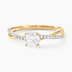 Sale Histoire d'Or Bague Dana De Zirconium or jaune oxyde