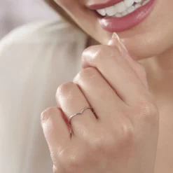 Online Histoire d'Or Bague De Phalange Tricia Argent Blanc