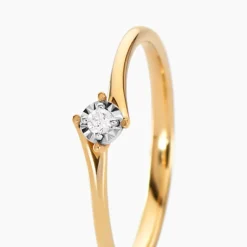 Discount Histoire d'Or Bague Diamotion or jaune diamant