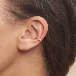 Histoire d'Or Bague D'oreille Unitaire Grishilde Plaqué Or Oxyde De Zirconium