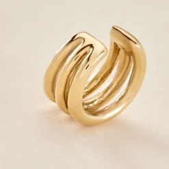 Hot Histoire d'Or Bague D'oreille Unitaire Lauri Acier Doré