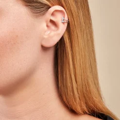 Histoire d'Or Bague D'oreille Unitaire Navette De Zirconium* Boucles D'Oreilles|Piercings D'Oreilles