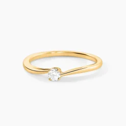 Online Histoire d'Or Bague Dympna Or Jaune Diamant