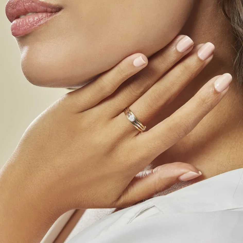 Best Histoire d'Or Bague Elsa Or Bicolore Diamant