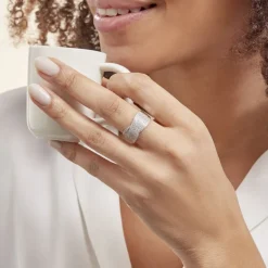 Hot Histoire d'Or Bague Elyne Or Blanc Diamant