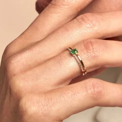 Online Histoire d'Or Bague Emeald Is The New Black Or Jaune Emeraude Diamant