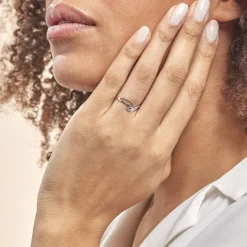 New Histoire d'Or Bague Emma-lise Or Blanc Diamant