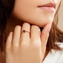 Online Histoire d'Or Bague Emotion Diamant or jaune rubis