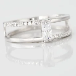 Histoire d'Or Bague Erynn Argent Blanc Oxyde De Zirconium* Bagues|Bagues Fantaisie