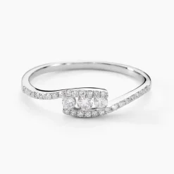 Discount Histoire d'Or Bague Eternite Or Blanc Diamant