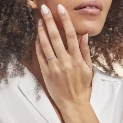 Discount Histoire d'Or Bague Eternite Or Blanc Diamant