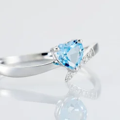 Histoire d'Or Bague Eva Or Blanc Topaze Et Oxyde De Zirconium* Bagues|Bagues Avec Pierre