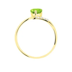 Clearance Histoire d'Or Bague Eva Or Jaune Péridot Et Diamant