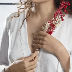 Outlet Histoire d'Or Bague Eva Or Rose Grenat Et Diamant