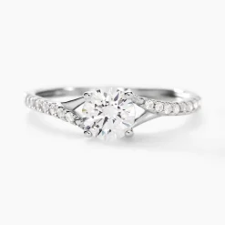 Histoire d'Or Bague Evita Or Blanc Oxyde De Zirconium* Bagues|Bagues Avec Pierre