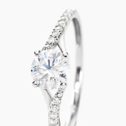 Histoire d'Or Bague Evita Or Blanc Oxyde De Zirconium* Bagues|Bagues Avec Pierre