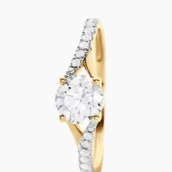 Histoire d'Or Bague Evita Or Jaune Oxyde De Zirconium* Bagues|Bagues Avec Pierre