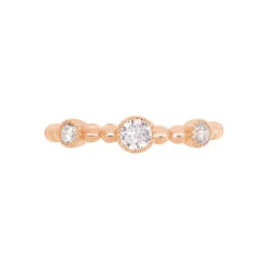 Histoire d'Or Bague Fahriye Argent Rose Oxyde De Zirconium* Bagues|Bagues Fantaisie