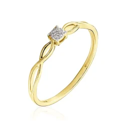 Outlet Histoire d'Or Bague Farila or jaune diamant