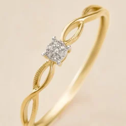 Outlet Histoire d'Or Bague Farila or jaune diamant