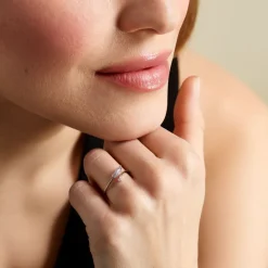 Histoire d'Or Bague Feath Argent Blanc Oxyde De Zirconium* Bagues|Bagues Fantaisie