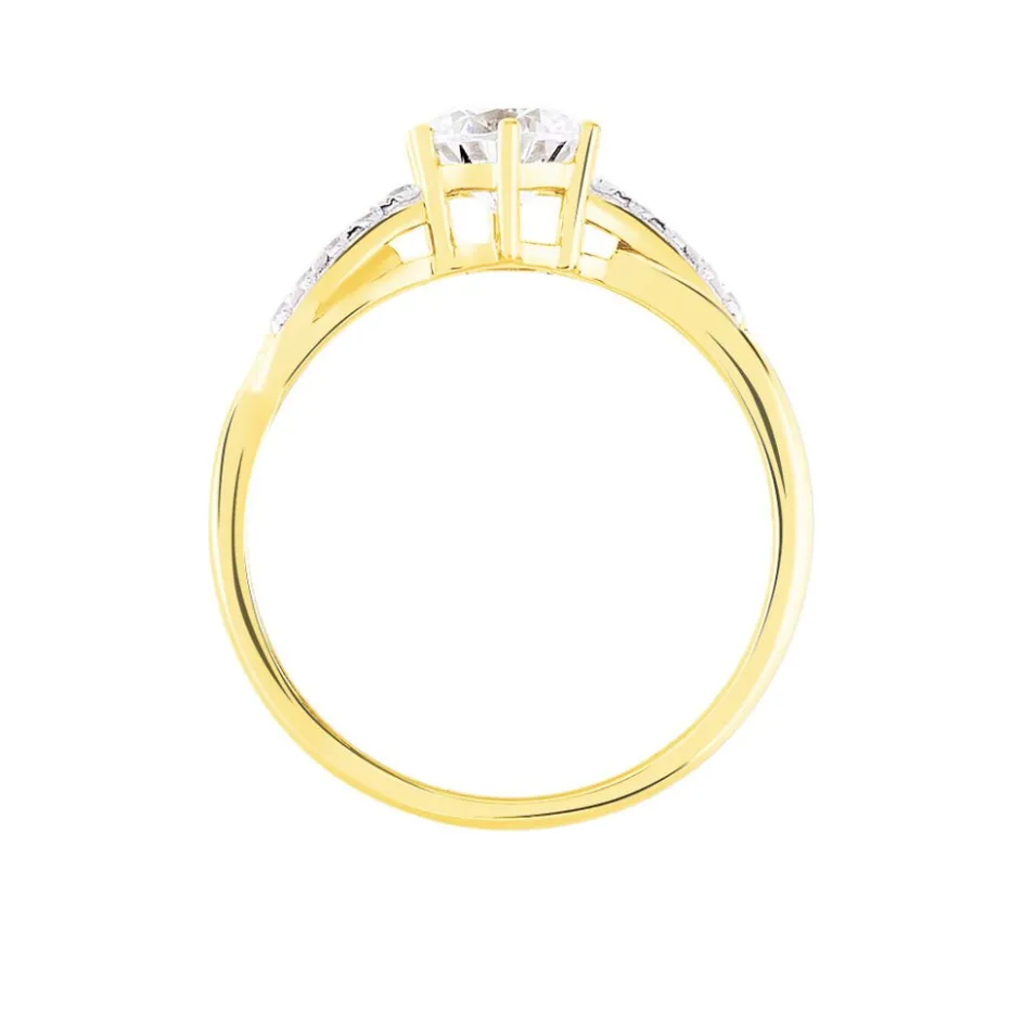 Discount Histoire d'Or Bague Filipa Or Bicolore Oxyde De Zirconium
