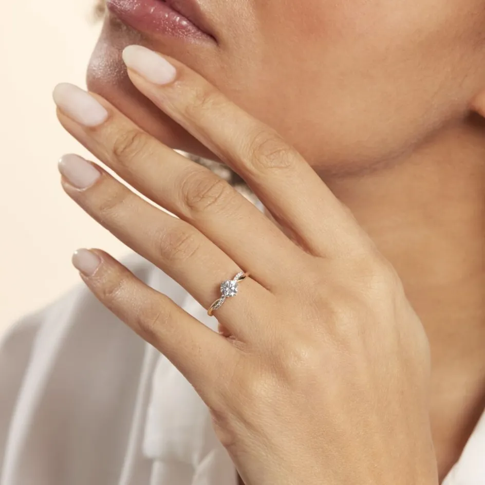 Discount Histoire d'Or Bague Filipa Or Bicolore Oxyde De Zirconium