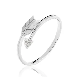 New Histoire d'Or Bague Fleche Or Blanc Diamant