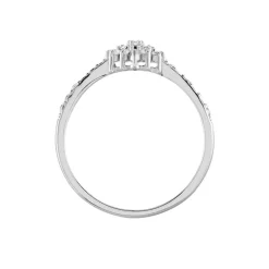 Hot Histoire d'Or Bague Garoune Argent Blanc Oxyde De Zirconium