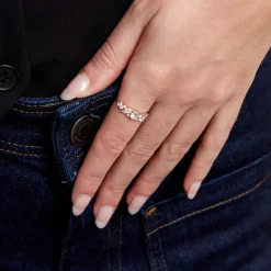 Histoire d'Or Bague Gatsby Or Jaune Oxyde De Zirconium* Bagues|Bagues Avec Pierre