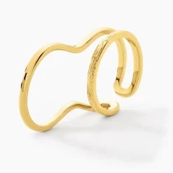 Histoire d'Or Bague Gold Aura Acier Jaune* Bagues|Bagues Sans Pierre