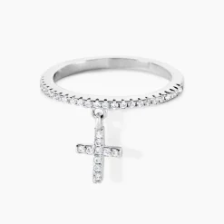 New Histoire d'Or Bague Gorane Argent Blanc Oxyde De Zirconium