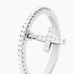 New Histoire d'Or Bague Gorane Argent Blanc Oxyde De Zirconium