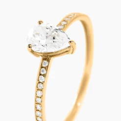 Histoire d'Or Bague Gotam Or Jaune Oxyde De Zirconium