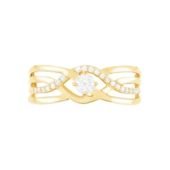 Histoire d'Or Bague Harmonia Or Jaune Oxyde De Zirconium