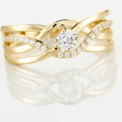 Histoire d'Or Bague Harmonia Or Jaune Oxyde De Zirconium