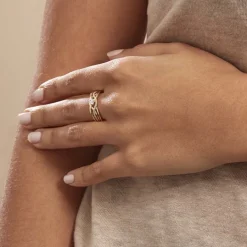 Histoire d'Or Bague Harmonia Or Jaune Oxyde De Zirconium