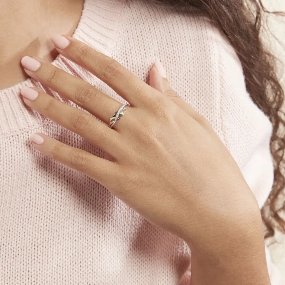 Histoire d'Or Bague Helene Or Bicolore Diamant* Bagues|Bagues Avec Pierre