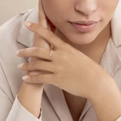 Clearance Histoire d'Or Bague Hestia Or Rose Oxyde De Zirconium