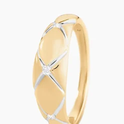 Histoire d'Or Bague Hildreth Or Jaune Diamant