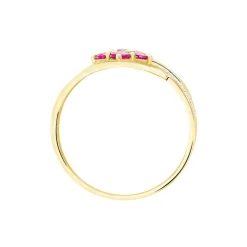 Histoire d'Or Bague Hoela Or Jaune Diamant Et Rubis* Bagues|Bagues Avec Pierre