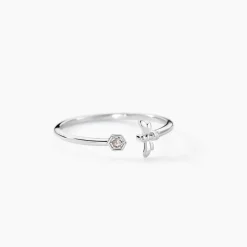 Outlet Histoire d'Or Bague Honey Argent Blanc Oxyde De Zirconium