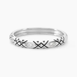 Outlet Histoire d'Or Bague Imogen Argent Blanc Oxyde De Zirconium