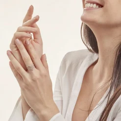 Online Histoire d'Or Bague Irina Argent Blanc Oxyde De Zirconium