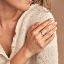 Histoire d'Or Bague Isia Argent Blanc Oxyde De Zirconium